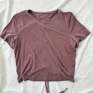 Lululemon crop with tie back